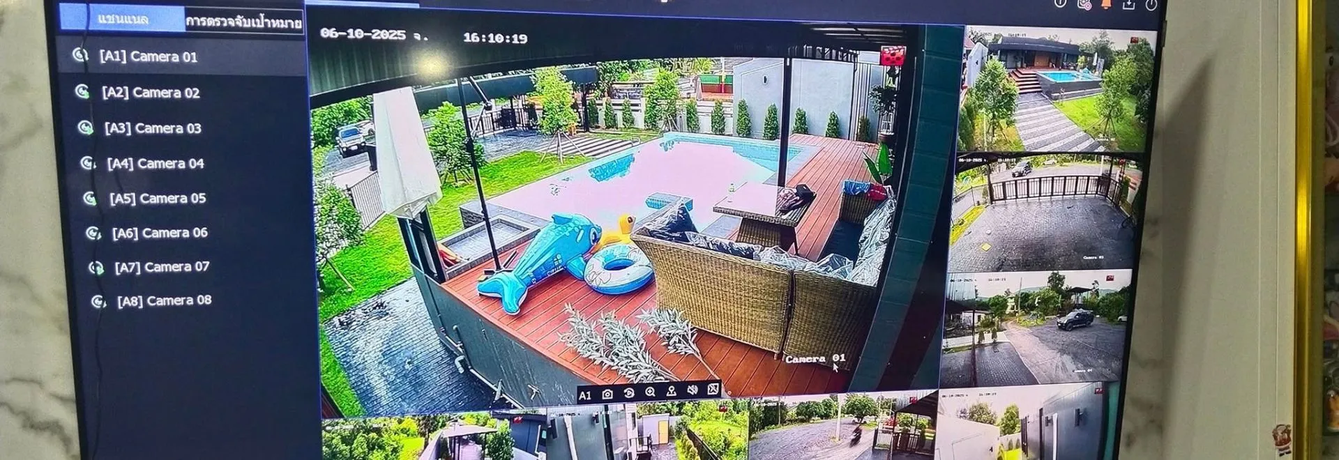 นพกรทรัพาเซอร์วิส ติดตั้งกล้องวงจรปิด